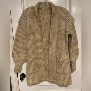 Oatmeal Biege Knitwear Women's Sweater